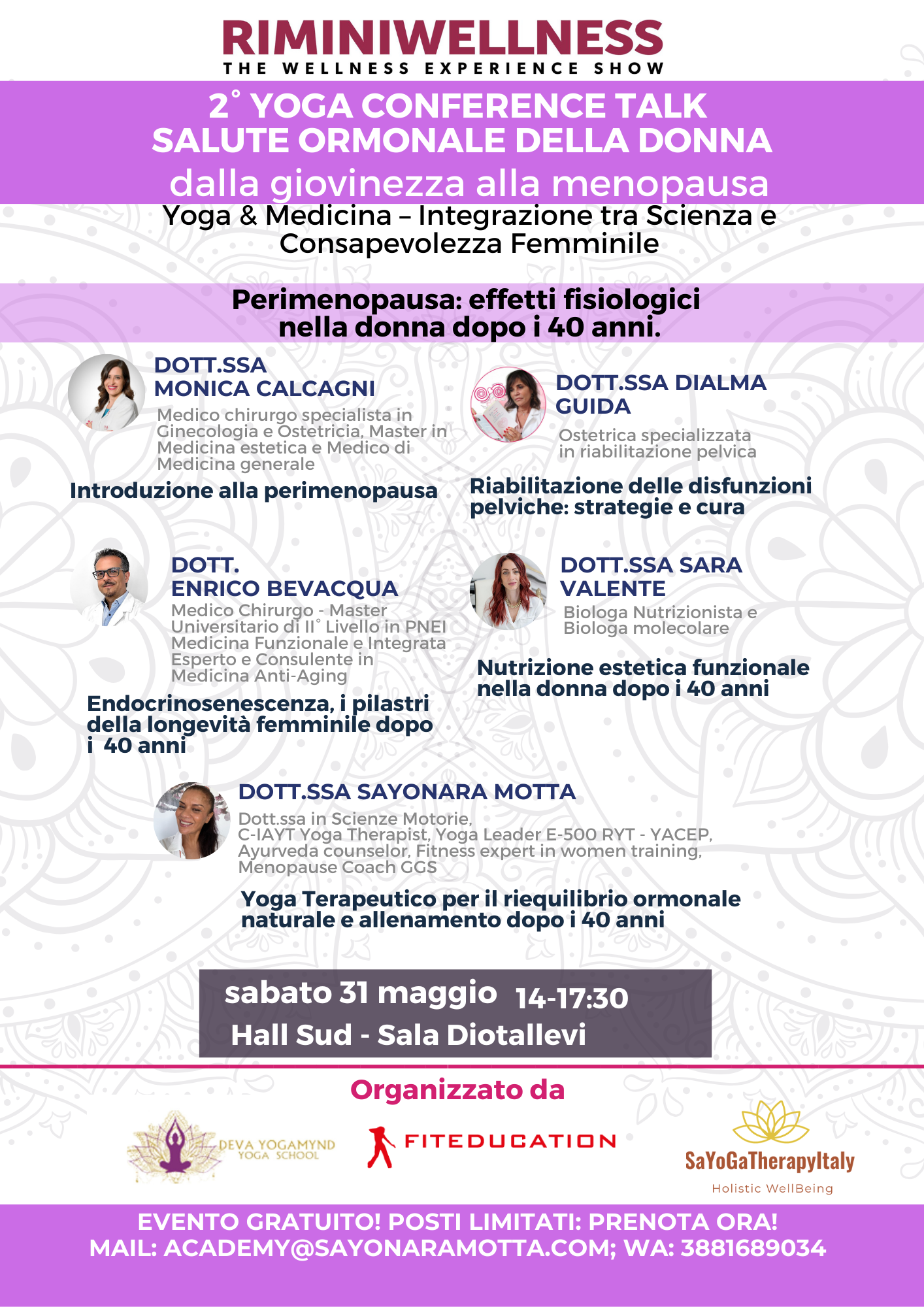 A Rimini Wellness si parla di perimenopausa!!